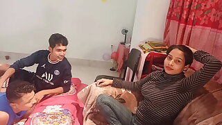 Shathi khatun plus hanif plus Shapan pramanik .Threesome sex