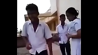 Indian School Girl Added to Boys Bringing about Masti In The Hired hall
